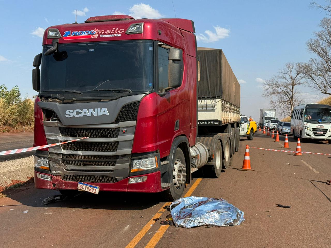 Maringaense de 29 anos morre de acidente de moto na rodovia PR-317