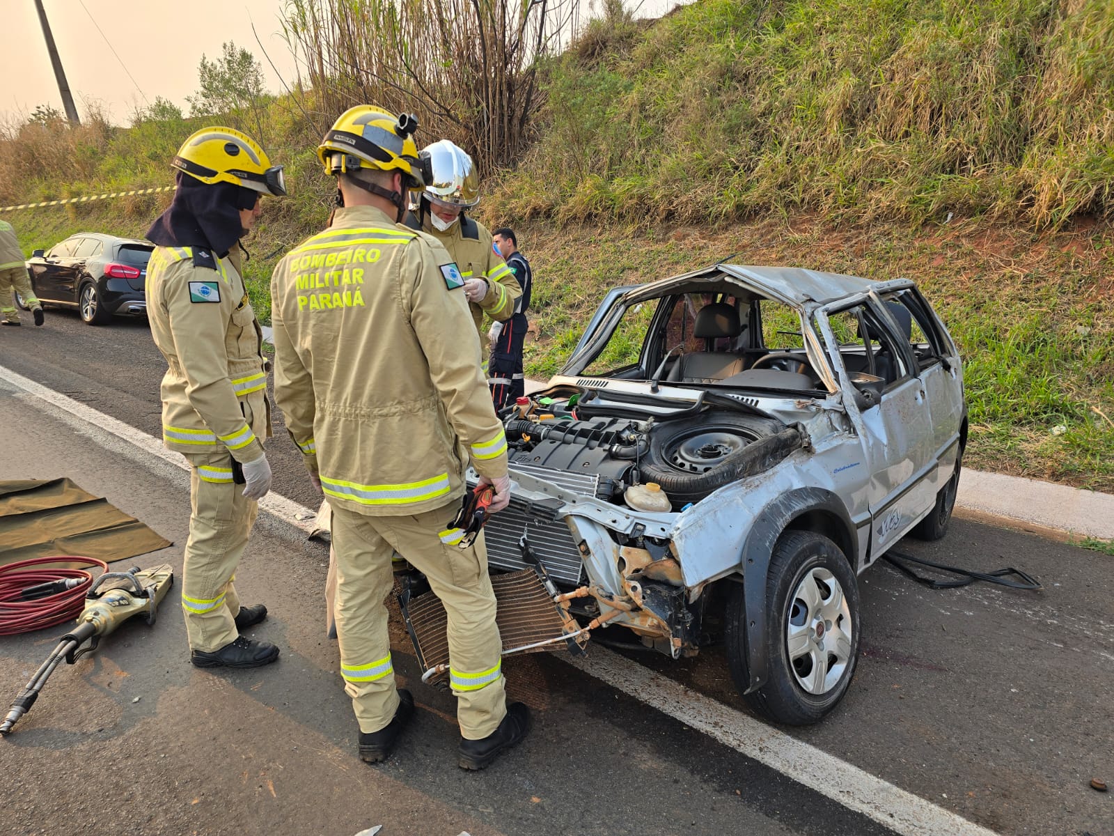 Idoso de Alto Paraná compra carro em Maringá e morre após capotar veículo