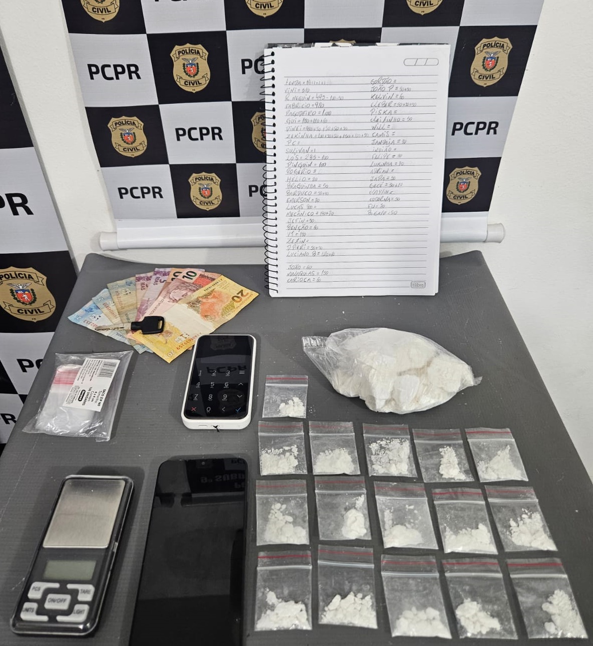 Setor Antitóxicos prende motoboy com aproximadamente 200 gramas de cocaína